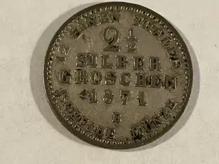 2 1/2 Silber Groschen 1871 B