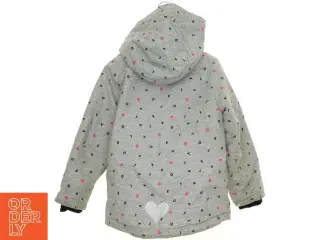 Hætte jakke med hjerter og LOVE fra H&M (str. 122 cm)