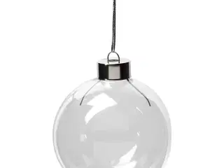 Glaskugle, H: 8,9 cm, diam. 7,9 cm, transparent, 6stk./ 1 pk.