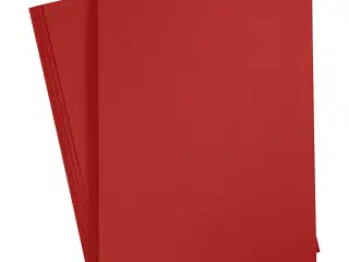 Mørk Rød A4 Karton 180g - 20 Ark
