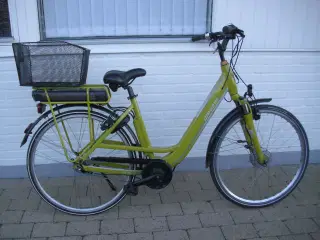 El-cykel med batteri og lader