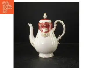 Porcelænskande med låg (str. 24 cm)