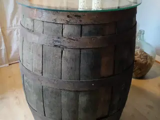 Vintønde med glasplade