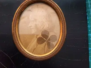 Antik Silhuet portræt af Bertel Thorvaldsen 1860.