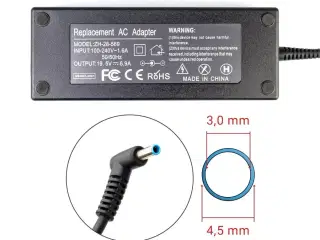 HP 135W 19,5V ~ 6,9A , 4,5mm x 3,0mm - Kompatibel