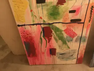 2+Kunst Malerier super Farverige