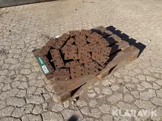 Gravekæde uden tænder Rexnord WB4484M20-2 ST M20 62LKS AY2 31 led