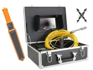 Kloak-tv / inspektionskamera med 20 meter kabel 