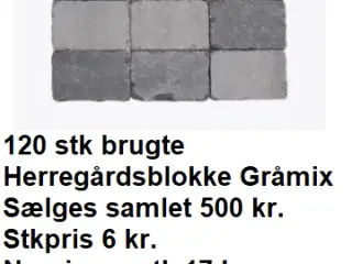 Brugte Herregårdsblokke.