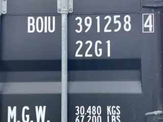Isoleret container 20 fod 