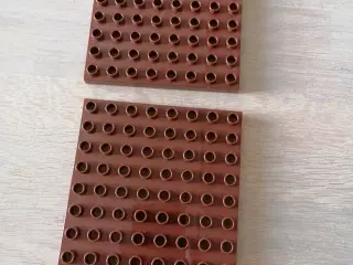 Dublo Lego 2 brune byggeplader