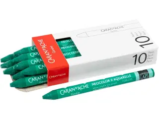 CARAN D’ACHE Neocolor II, Emerald Green, 10 stk.