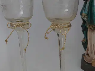 Krystal glas lysestager