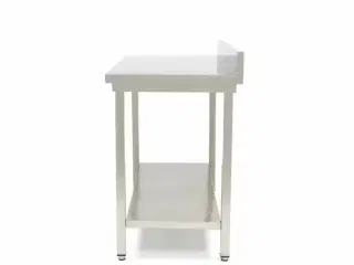 Rustfri bord med kant – deluxe – 100 x 70 cm
