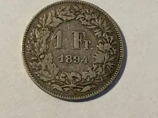 1 Franc Switzerland 1894