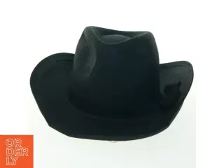 Sort cowboyhat (str. Ø 35. cm)