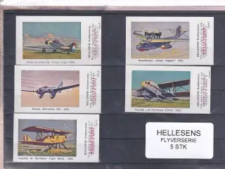 Hellesens Flyverserie - 5 Stk. mærkater