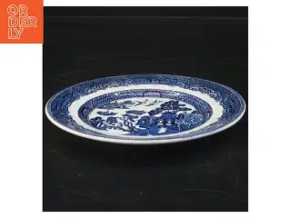 Villow Johnson brothers, England Dekorativ tallerken med blå-hvidt mønster fra Willow (str. Ø 18 cm)