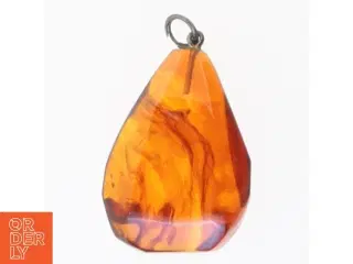 Ravfarvet vedhæng (str. 4 x 2 cm)