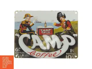 Emaljeskilt med reklame for Camp Coffee (str. 20x15 cm)