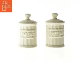 Keramiske krydderikrukker (str. Ø 6,5x11 cm)