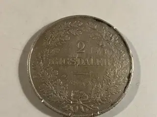 2 rigsdaler 1855 FF Denmark