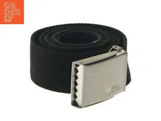 Sort bælte med metalspænde fra Fj&#228;llr&#228;ven (str. 61,5 cm)