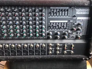 Stereo powered mixer