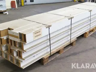 Hvid malet H-profiler 20 styk