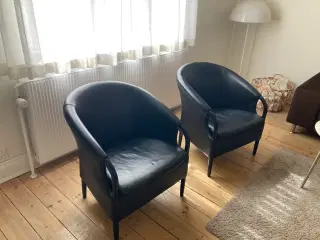 2 stk Opus læderstole sælges samlet for kr 7000.