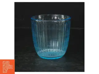 Blåt drikkeglas (str. 9 cm)