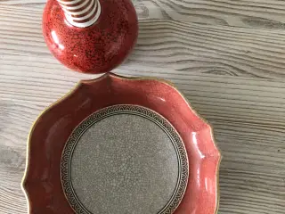 Vase og askebæger/ fad