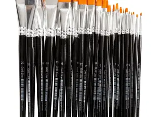 Nylon Pensler 66 stk. - Alsidige til Maling og Lakering