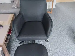 Lænestol med skammel