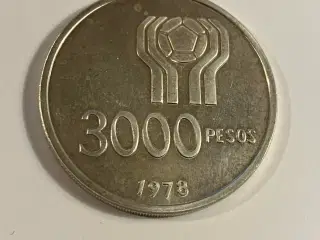 3000 Pesos 1978 Argentina