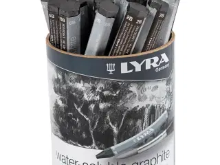 Grafit akvarelstifter, L: 6,5 cm, 24stk./ 1 pk.