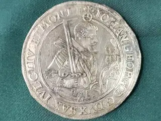 Sachsen Thaler Sølvmønt 1624, Johann Georg I