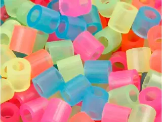 NABBI Neon Rørperler 5x5 mm - 5000 stk. Assorterede