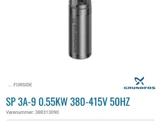 Grundfos dykpumpe eget vandværk