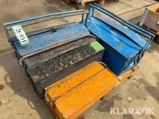 Værktøjskasser - uden indhold - 4 styks