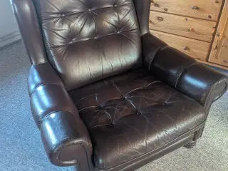 Læder stol 