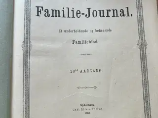 2 indbundne Familie journal fra 1895 og 1896