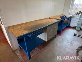 Filebænk + skruestik