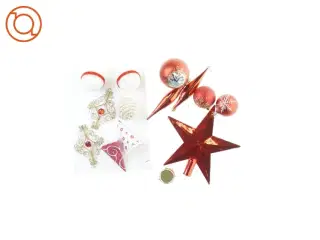 Julepynt, 14 julekugler mm (str. 21 cm)