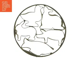 Antik Metal småkage udstikker (str. Ø 15 cm)