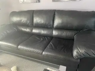 Lædersofa sæt