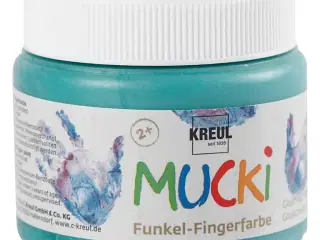 Mucki Fingermaling, metal grøn, 150ml/ 1 ds.
