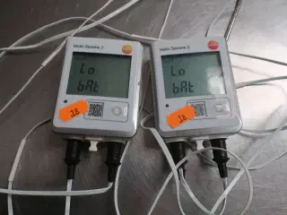 2 stk. dataloggere TESTO SAVERIS 2