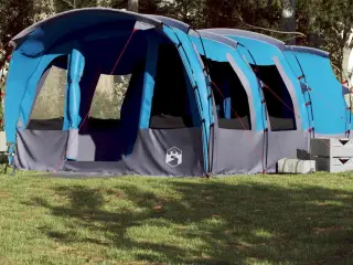 8-personers campingtelt vandafvisende blå