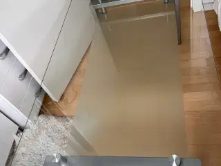 Glasbord Rektangulært Metalben